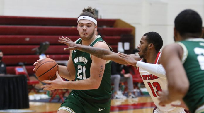 Wright State sweeps weekend series at Detroit Mercy, Grant Basile impresses