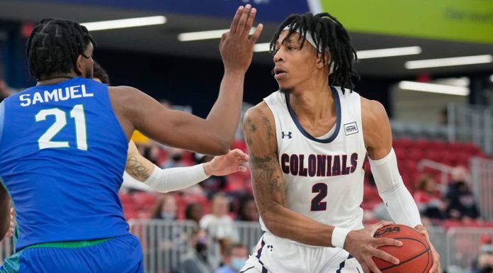 Coming off their first Victory, Colonials fall to talented Florida Gulf Coast