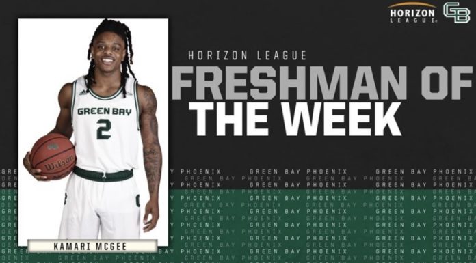 Kamari McGee wins back-to-back Horizon League freshman of the week awards