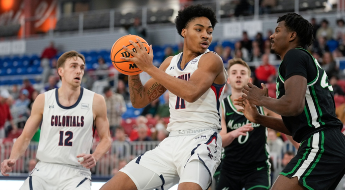 Colonials end seven-game road swing with win; fall to Thundering Herd at home