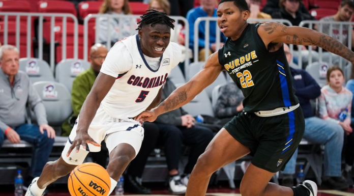 Colonials ring in new year with conference split