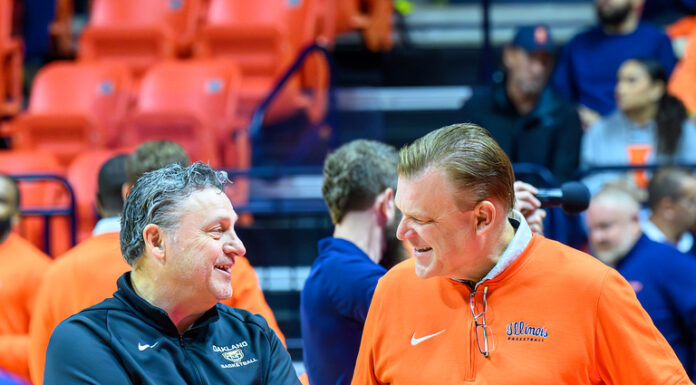 Oakland continues grueling stretch at Illinois