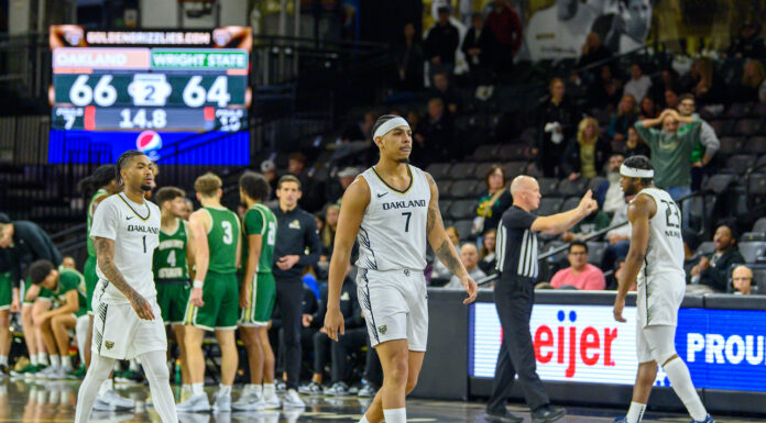 Oakland defense shows up, moves to 2-2 in league play with 65-49 win over Milwaukee