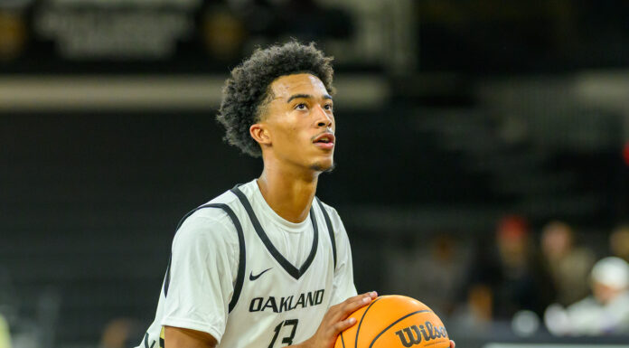 Oakland Concludes Exhibition Slate With 99-90 Over Rochester Christian
