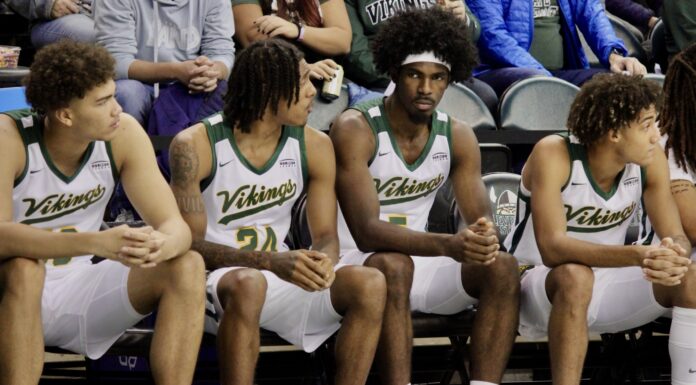Vikings Neutralize NAIA Nonentity Before Blazers Burst Bubble