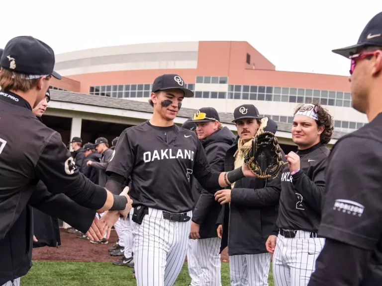Oakland Storms Back in Ninth to Knock Off Michigan